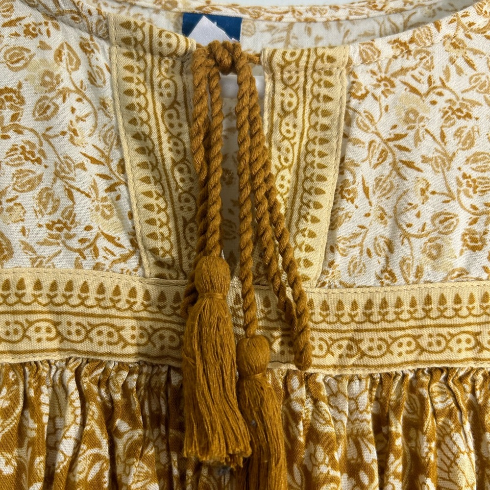 Old Navy Mustard Floral Blouse - Picture 6 of 7